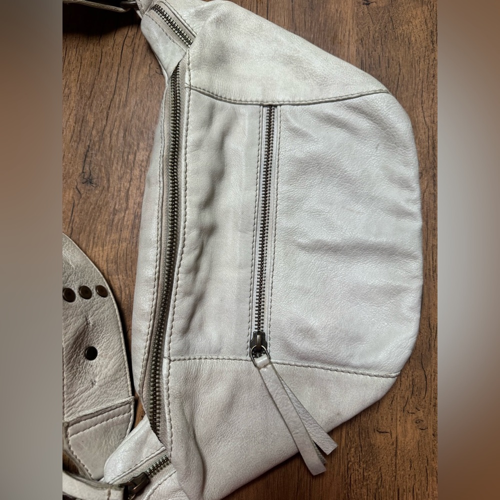 Free People wilder Cream Belt Bag with Decorative Strap - Picture 2 of 9